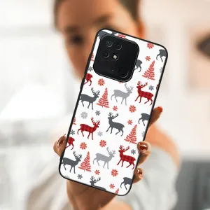 MY ART Kryt s vianočným dizajnom Xiaomi Redmi 10C DEER (068)