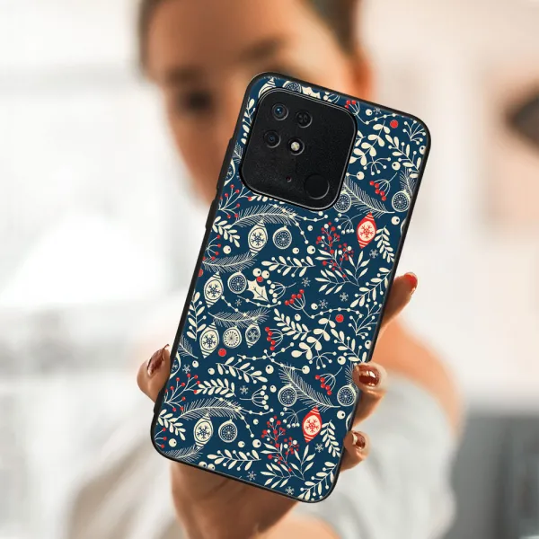 MY ART Kryt s vianočným dizajnom Xiaomi Redmi 10C MISTLETOE (070)