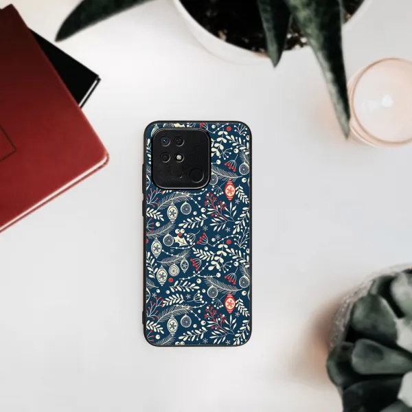 MY ART Kryt s vianočným dizajnom Xiaomi Redmi 10C MISTLETOE (070)