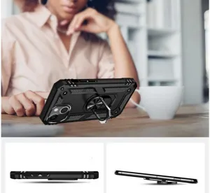 RING Obal s držiakom pre Apple iPhone 14 Plus čierny