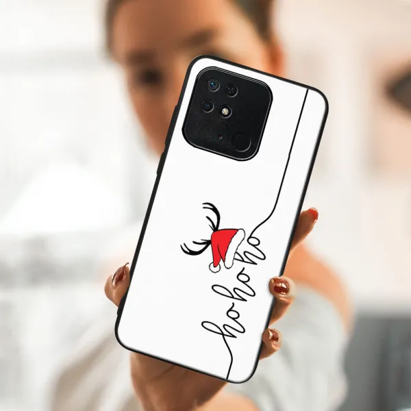 MY ART Kryt s vianočným dizajnom Xiaomi Redmi 10C HOHOHO (073)