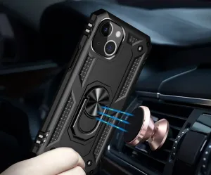 RING Obal s držiakom pre Apple iPhone 14 Plus čierny