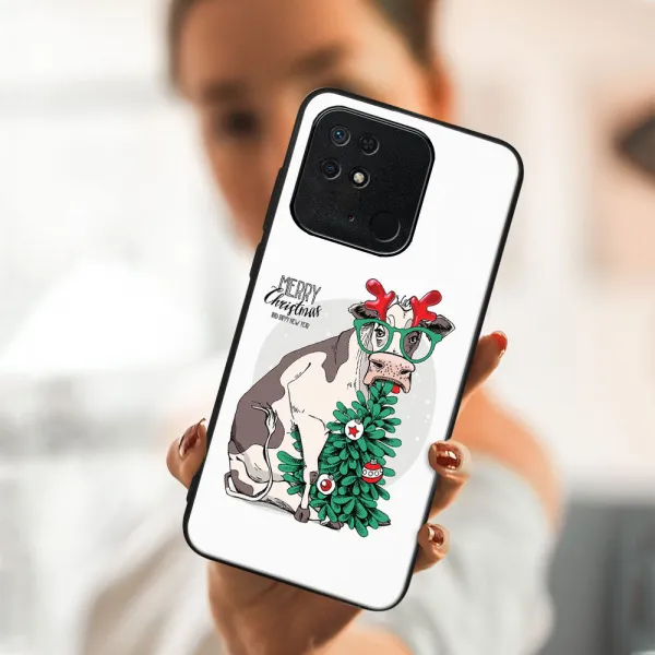 MY ART Kryt s vianočným dizajnom Xiaomi Redmi 10C MERRY CHRISTMAS (074)
