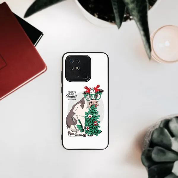 MY ART Kryt s vianočným dizajnom Xiaomi Redmi 10C MERRY CHRISTMAS (074)