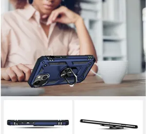 RING Obal s držiakom pre Apple iPhone 14 Plus modrý