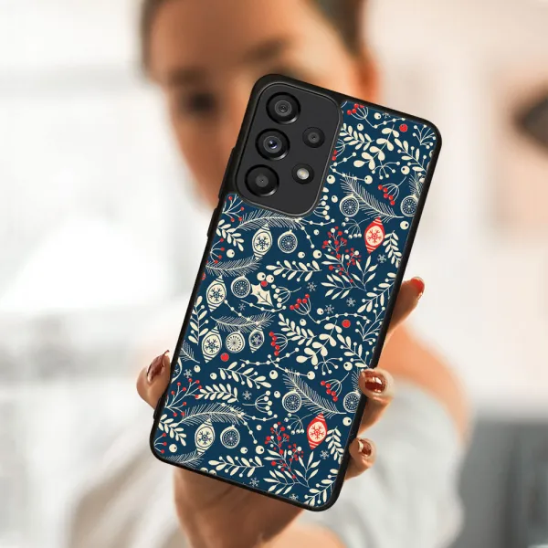 MY ART Kryt s vianočným dizajnom Samsung Galaxy A33 5G MISTLETOE (070)