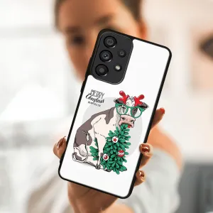 MY ART Kryt s vianočným dizajnom Samsung Galaxy A33 5G MERRY CHRISTMAS (074)
