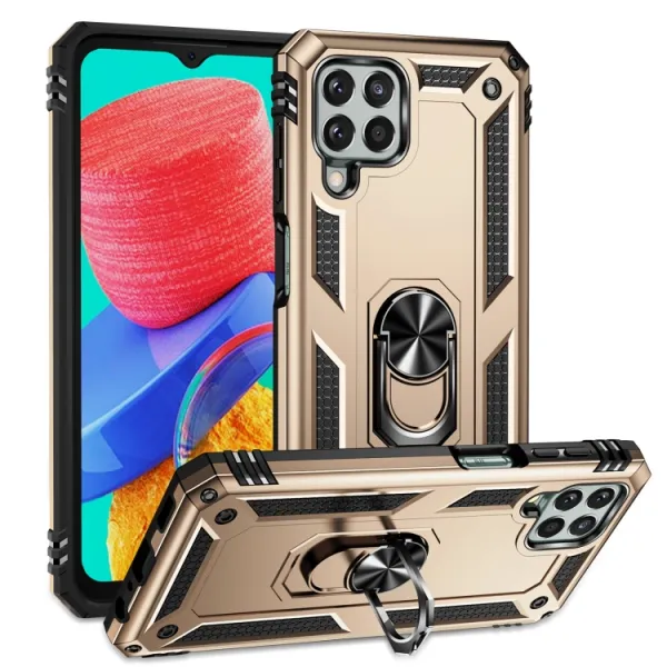 RING Obal s držiakom pre Samsung Galaxy M33 5G zlatý