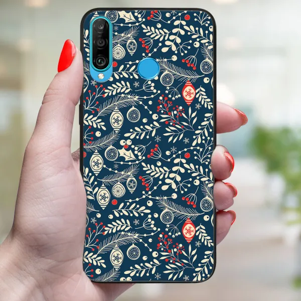 MY ART Kryt s vianočným dizajnom Huawei P30 Lite MISTLETOE (070)