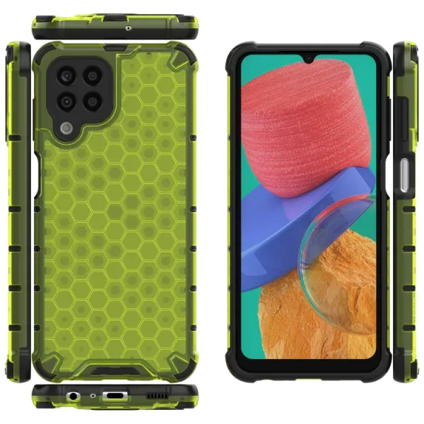 HONEYCOMB Ochranný kryt Samsung Galaxy M33 5G zelený