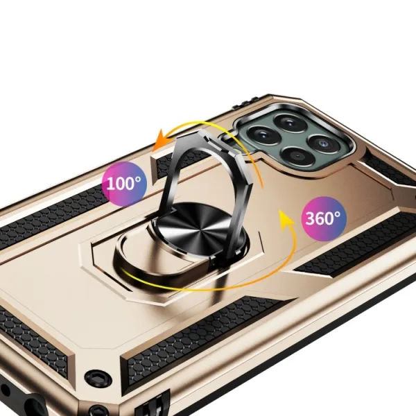 RING Obal s držiakom pre Samsung Galaxy M33 5G zlatý