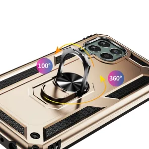 RING Obal s držiakom pre Samsung Galaxy M33 5G zlatý