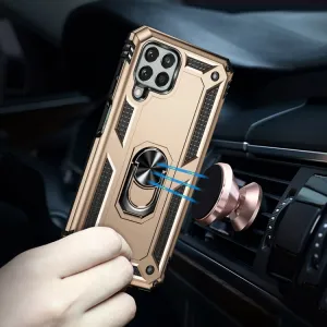 RING Obal s držiakom pre Samsung Galaxy M33 5G zlatý