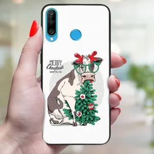 MY ART Kryt s vianočným dizajnom Huawei P30 Lite MERRY CHRISTMAS (074)