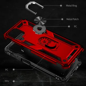 RING Obal s držiakom pre Samsung Galaxy M33 5G červený