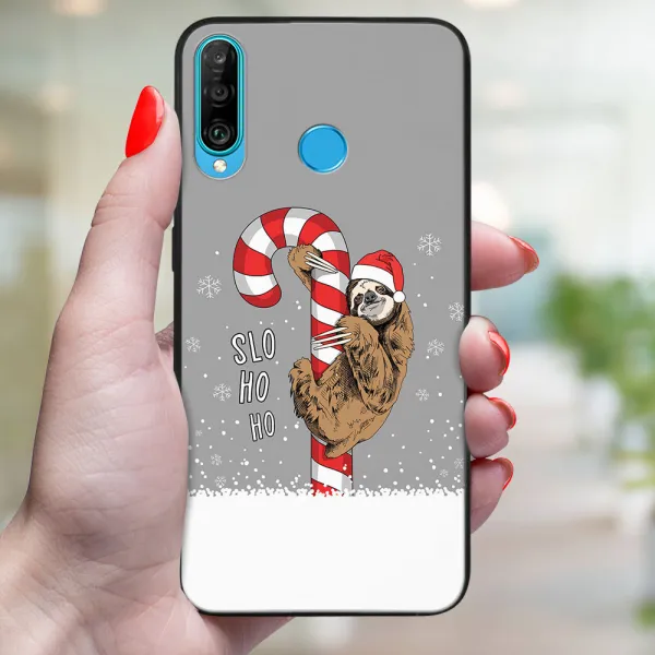 MY ART Kryt s vianočným dizajnom Huawei P30 Lite CANDY (076)