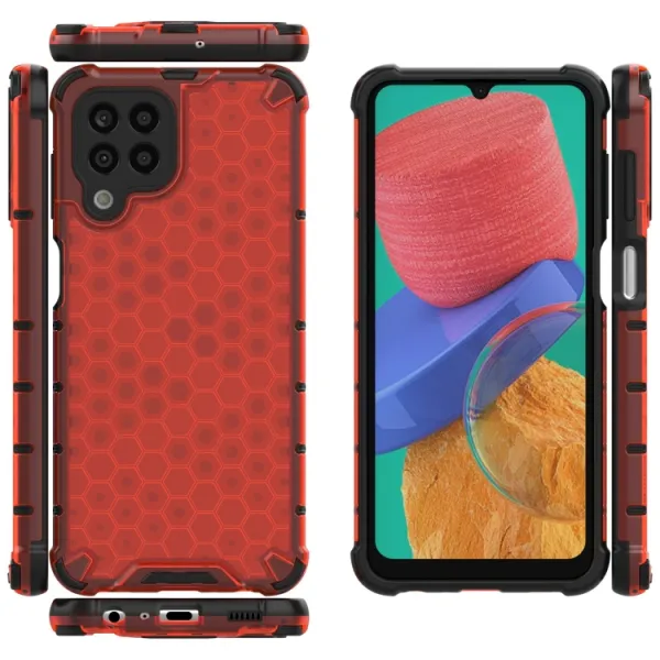 HONEYCOMB Ochranný kryt Samsung Galaxy M33 5G červený
