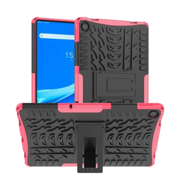 STAND Extra odolný obal Lenovo Tab M10 Plus 3. generácia ružový