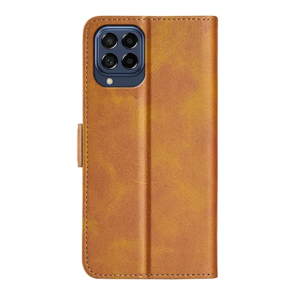SIDE Peňaženkové puzdro pre Samsung Galaxy M33 5G svetlohnedé