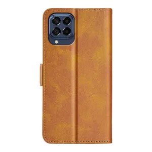 SIDE Peňaženkové puzdro pre Samsung Galaxy M33 5G svetlohnedé