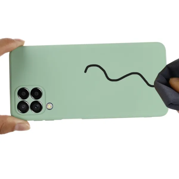 RUBBER Ochranný kryt pre Samsung Galaxy M33 5G zelený