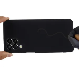RUBBER Ochranný kryt pre Samsung Galaxy M33 5G čierny