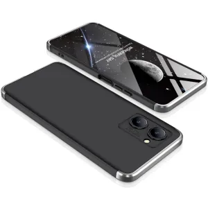 360° Ochranný kryt Realme C33 čierny-strieborný