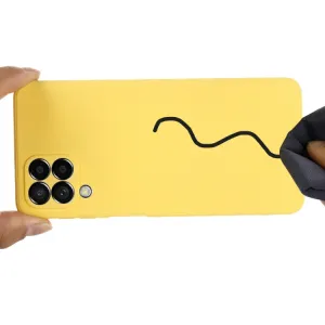 RUBBER Ochranný kryt pre Samsung Galaxy M33 5G žltý