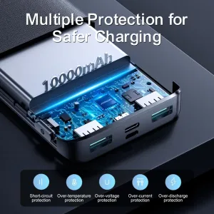 JOYROOM JR-QP191 22.5W Powerbank 10 000 mAh čierna
