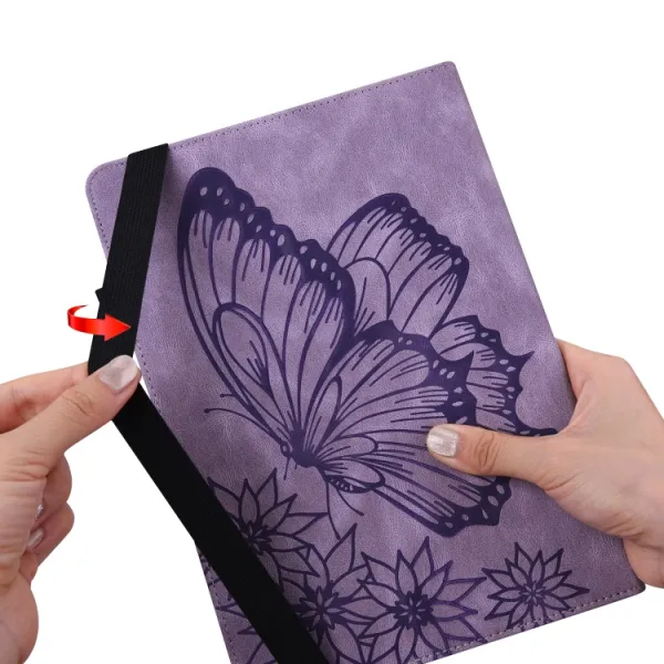 ART BUTTERFLY Zaklápacie puzdro Amazon Kindle Paperwhite 4 / 3 / 2 / 1 fialové
