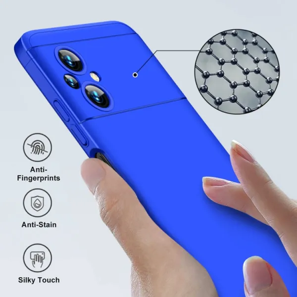 360° Ochranný kryt Xiaomi Poco M5 modrý