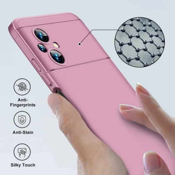 360° Ochranný kryt Xiaomi Poco M5 ružový