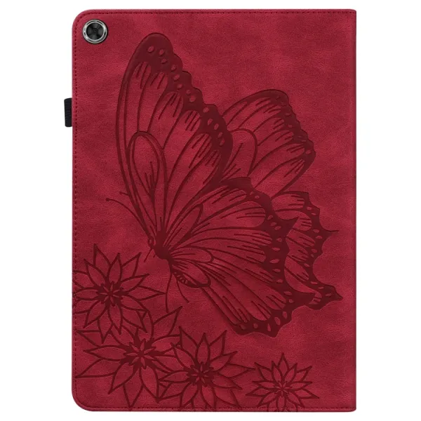 ART BUTTERFLY Zaklápacie puzdro Lenovo Tab M10 Plus 3. generácia červené