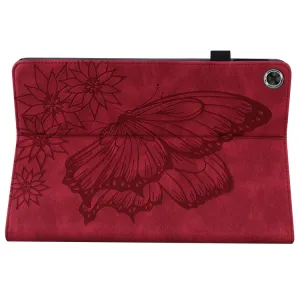 ART BUTTERFLY Zaklápacie puzdro Lenovo Tab M10 Plus 3. generácia červené