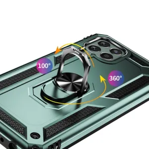 RING Obal s držiakom pre Samsung Galaxy M33 5G zelený
