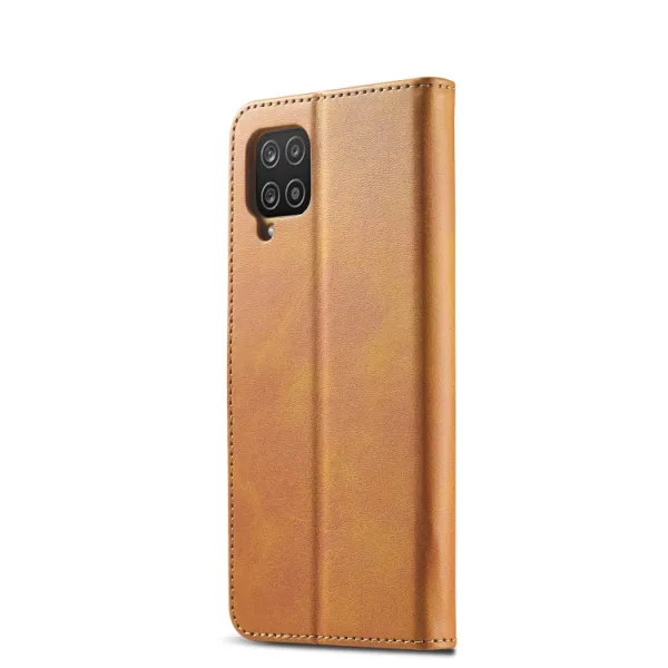 IMEEKE Peňaženkový kryt Samsung Galaxy M33 5G svetlohnedý