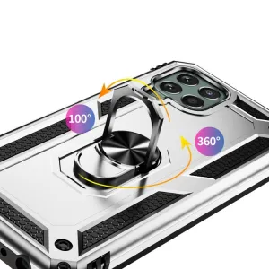 RING Obal s držiakom pre Samsung Galaxy M33 5G strieborný