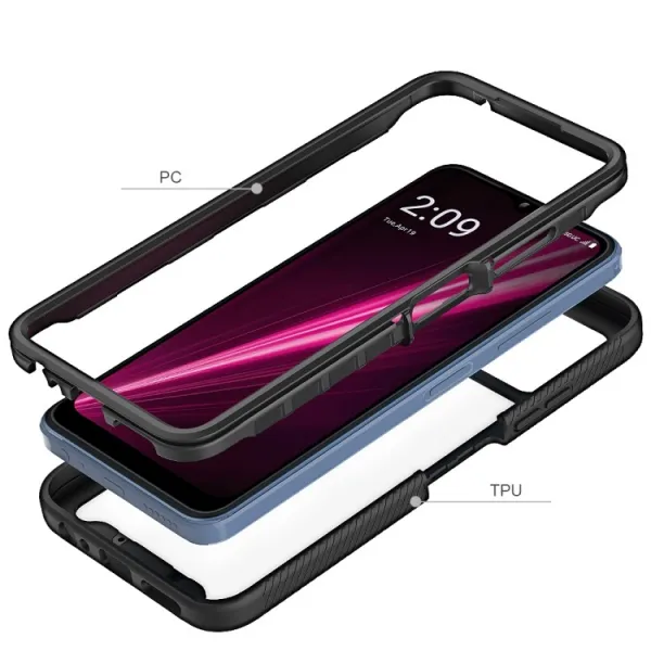 DUAL Obojstranný kryt pre T Phone / T Phone 2023 čierny