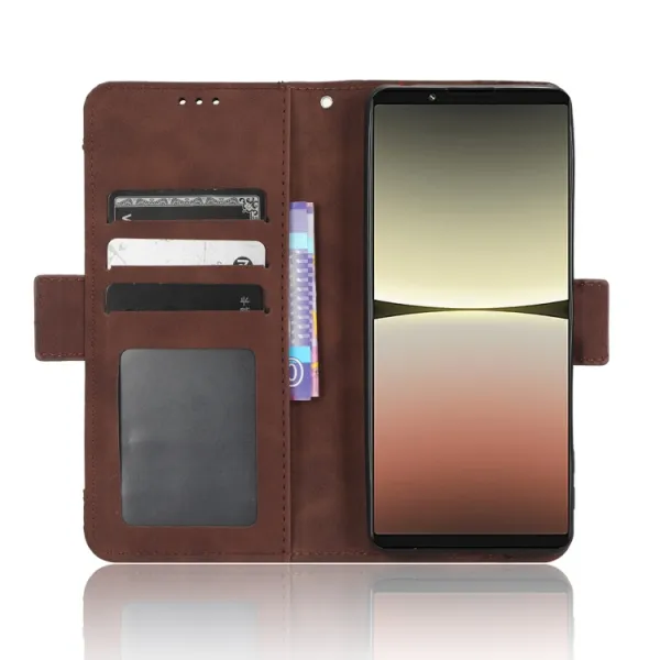 SLOT Peňaženkový obal pre Sony Xperia 5 IV hnedý