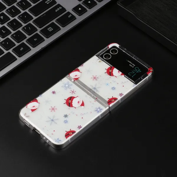 CHRISTMAS Plastový kryt Samsung Galaxy Z Flip4 5G SNOWFLAKE