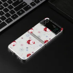 CHRISTMAS Plastový kryt Samsung Galaxy Z Flip4 5G SNOWFLAKE
