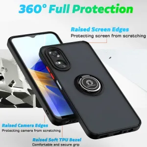 SHADOW Ochranný kryt s držiakom Oppo A17 červený