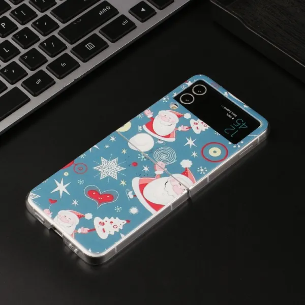 CHRISTMAS Plastový kryt Samsung Galaxy Z Flip4 5G SANTA