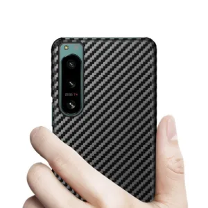 IMAK CARBON Ochranný obal pre Sony Xperia 5 IV čierny