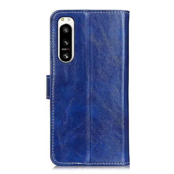 RETRO Peňaženkový obal Sony Xperia 5 IV modrý