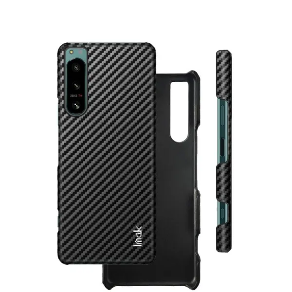 IMAK CARBON Ochranný obal pre Sony Xperia 5 IV čierny