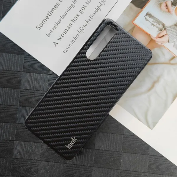 IMAK CARBON Ochranný obal pre Sony Xperia 5 IV čierny