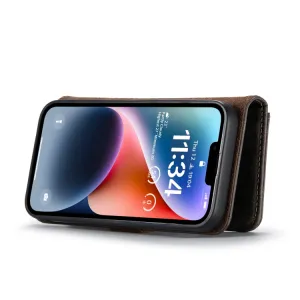 DG.MING Peňaženkový obal 2v1 Apple iPhone 14 Plus šedý