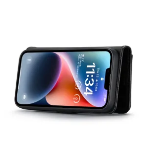 DG.MING Peňaženkový obal 2v1 Apple iPhone 14 Plus čierny