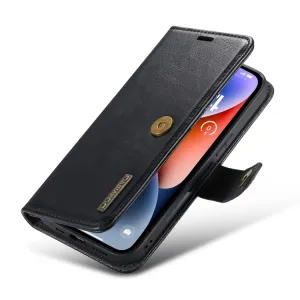 DG.MING Peňaženkový obal 2v1 Apple iPhone 14 Plus čierny